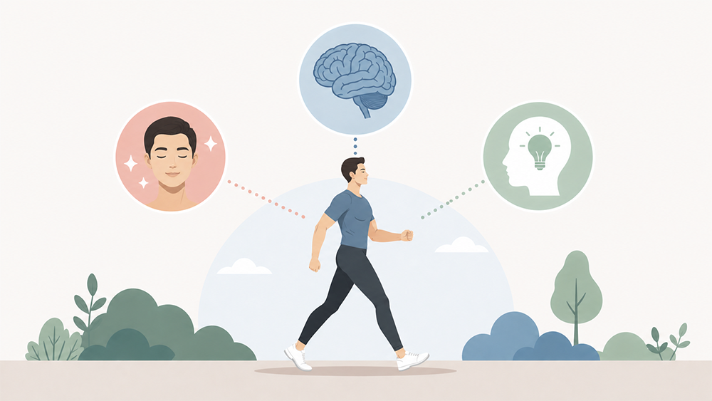 Caminar rápido se asocia a mayor cociente intelectual, rostro más joven y cerebro más grande