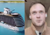 Un hombre compra un camarote en un crucero porque es más barato que vivir en tierra